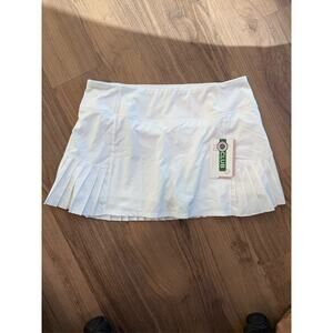 Mondetta Outdoor Project Women's White Pleated Skort Tennis Golf Skirt XL NWT